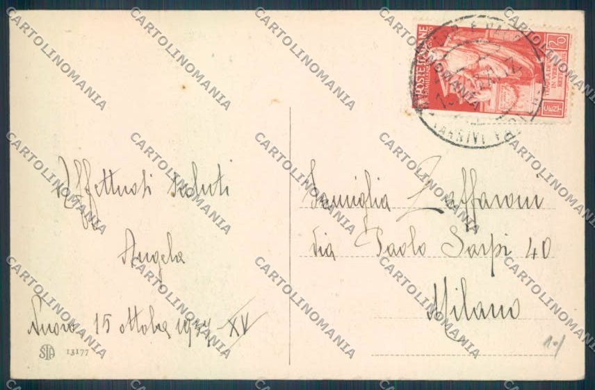 Sassari Costumi Sardi Osilo cartolina ZG0447 – retro