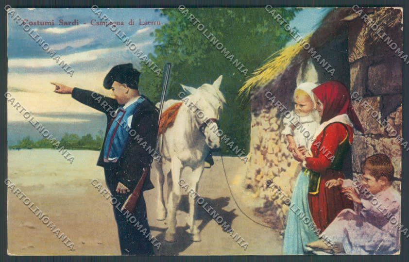 Sassari Costumi Sardi Laerru cartolina ZG0450 – fronte