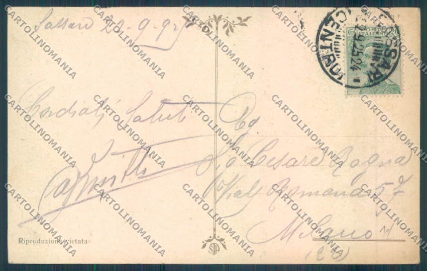 Nuoro Costumi Sardi Bitti Orgosolo cartolina ZG0452 – retro