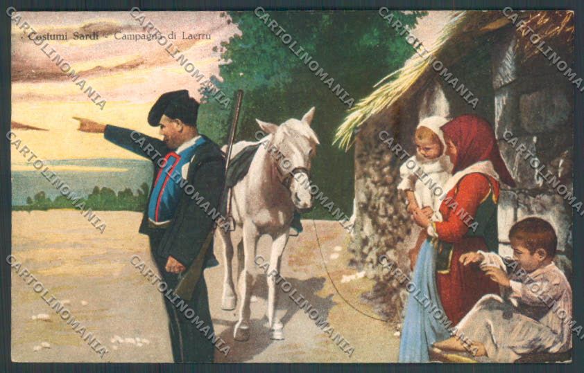 Sassari Costumi Sardi Laerru cartolina ZG0453 – fronte