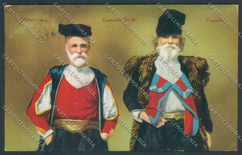 Nuoro Costumi Sardi Mamoiada Orgosolo cartolina ZG0455 – fronte