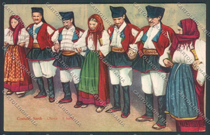 Nuoro Costumi Sardi Oliena cartolina ZG0456 – fronte