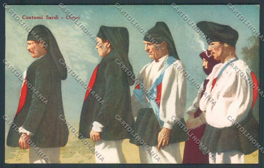 Nuoro Costumi Sardi Orosei cartolina ZG0457 – fronte
