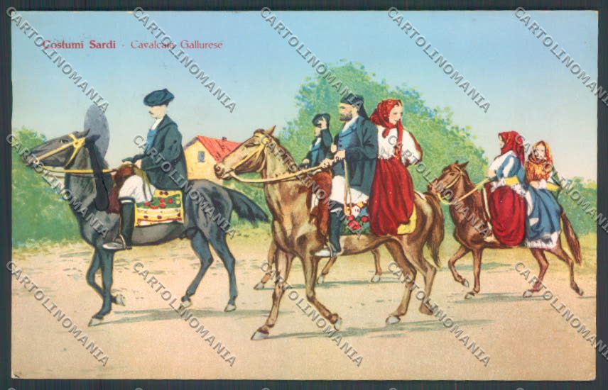 Cagliari Costumi Sardi cartolina ZG0459 – fronte
