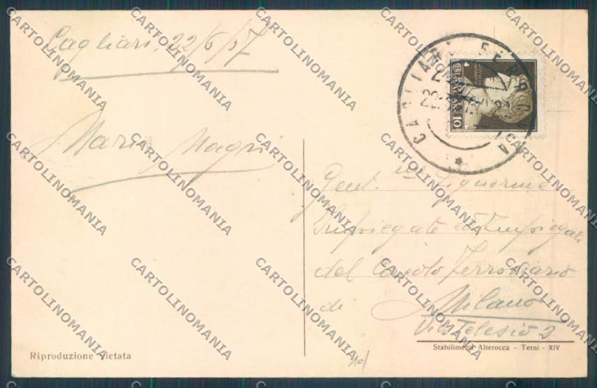 Cagliari Costumi Sardi cartolina ZG0459 – retro