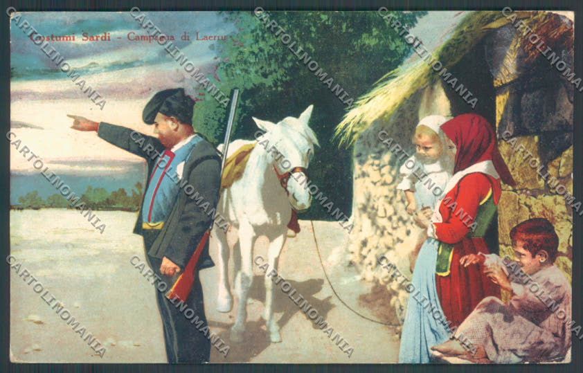 Sassari Costumi Sardi Laerru cartolina ZG0467 – fronte