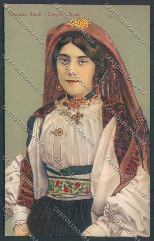 Nuoro Costumi Sardi Dorgali SCOLLATA cartolina ZG0474 – fronte