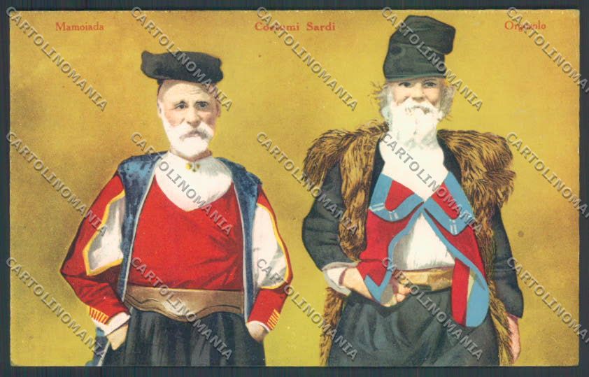 Nuoro Costumi Sardi Mamoiada Orgosolo cartolina ZG0476 – fronte
