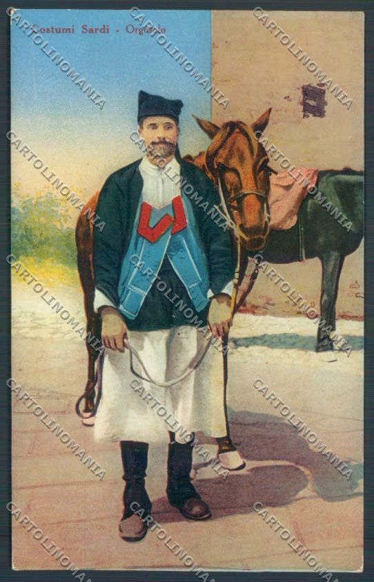 Nuoro Costumi Sardi Orgosolo cartolina ZG0480 – fronte
