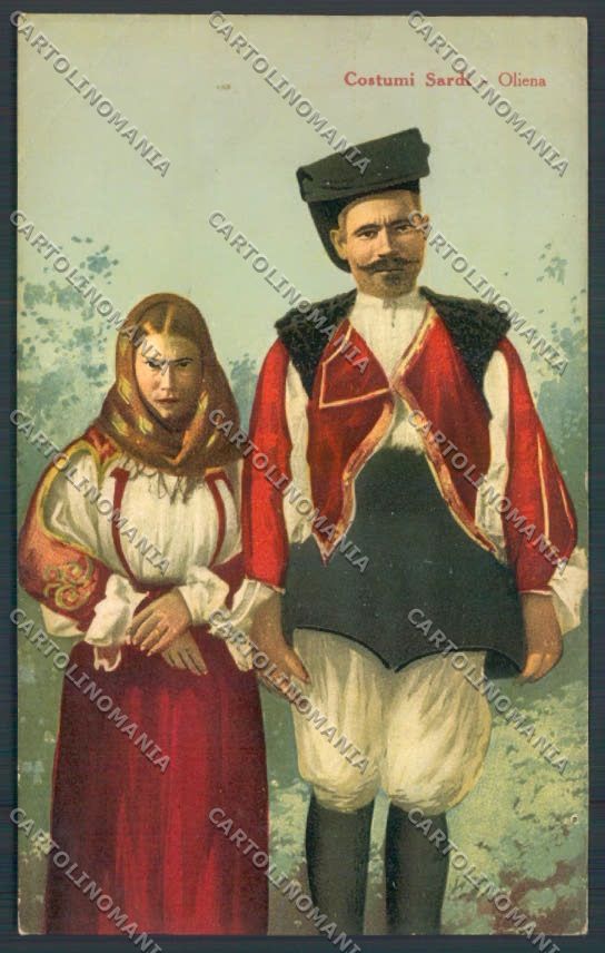 Nuoro Costumi Sardi Oliena cartolina ZG0485 – fronte