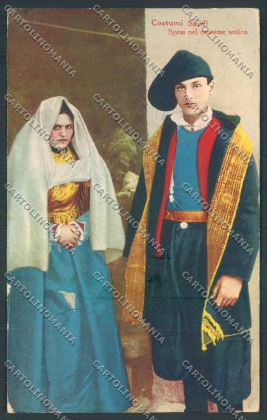 Sassari Costumi Sardi cartolina ZG0492 – fronte