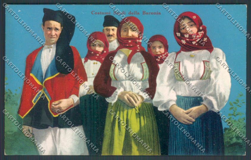 Nuoro Costumi Sardi Baronia cartolina ZG0502 – fronte