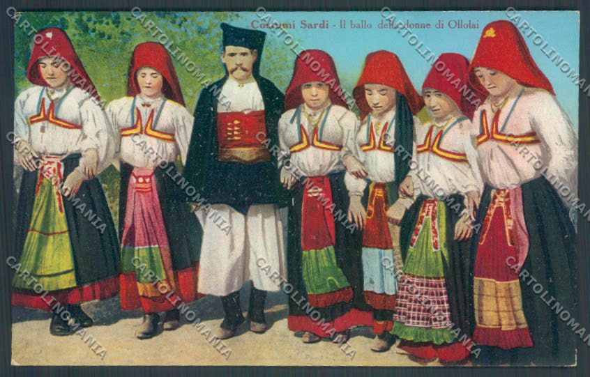 Nuoro Costumi Sardi Ollolai cartolina ZG0503 – fronte