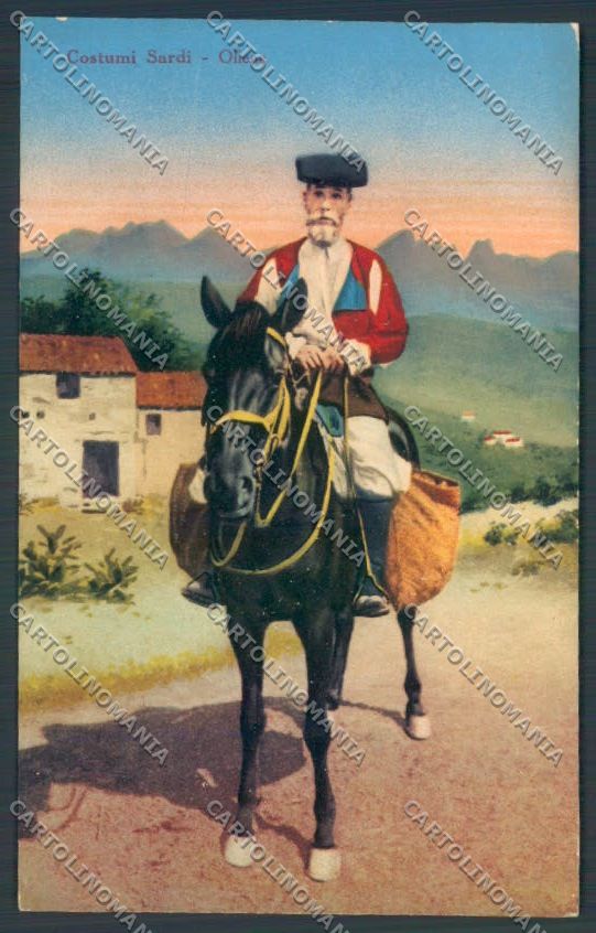 Nuoro Costumi Sardi Oliena cartolina ZG0529 – fronte