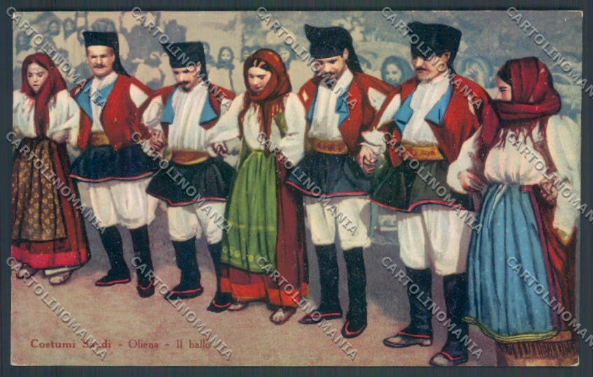 Nuoro Costumi Sardi Oliena cartolina ZG0532 – fronte