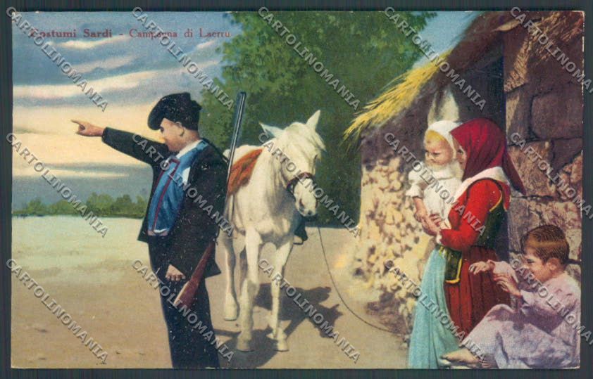 Sassari Costumi Sardi Laerru cartolina ZG0533 – fronte