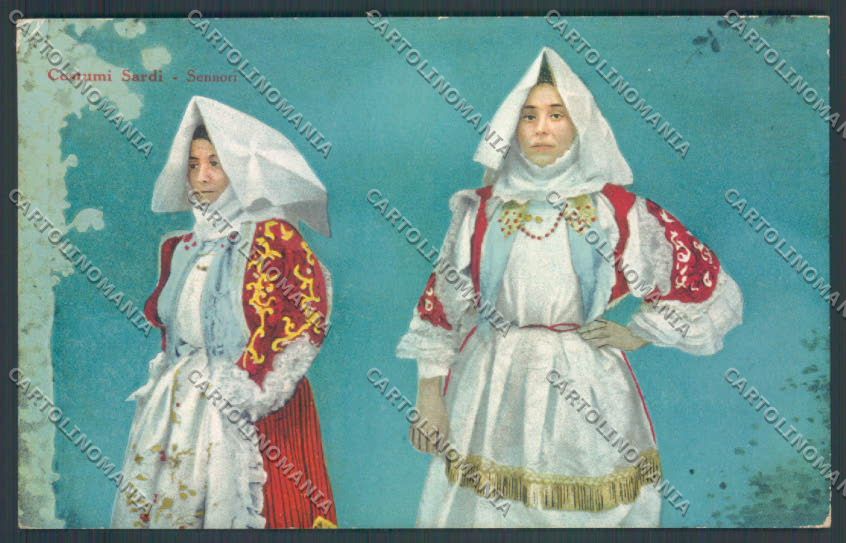Sassari Costumi Sardi Sennori cartolina ZG0535 – fronte
