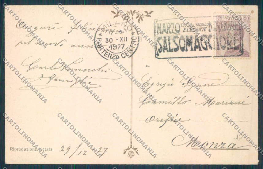 Nuoro Costumi Sardi Bitti Orgosolo cartolina ZG0537 – retro