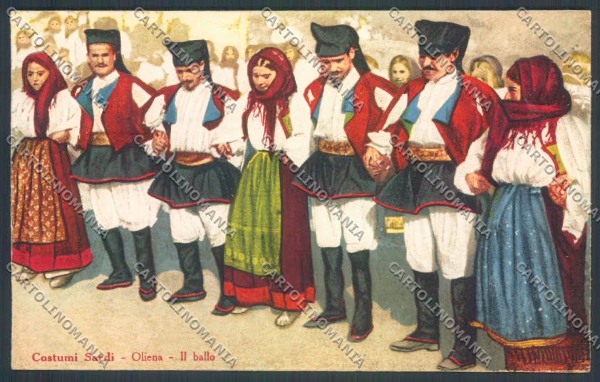 Nuoro Costumi Sardi Oliena cartolina ZG0538 – fronte