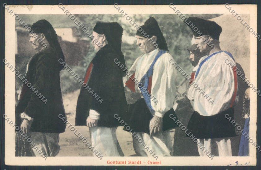 Nuoro Costumi Sardi Orosei cartolina ZG0542 – fronte