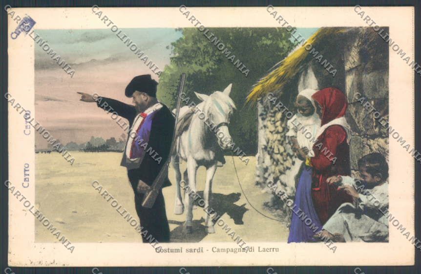 Sassari Costumi Sardi Laerru cartolina ZG0545 – fronte