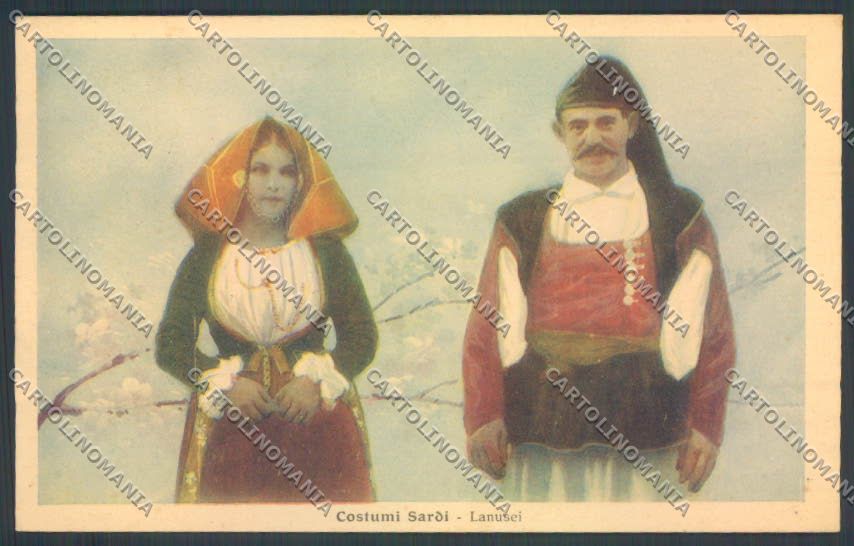 Nuoro Costumi Sardi Lanusei cartolina ZG0546 – fronte