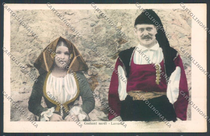 Nuoro Costumi Sardi Lanusei cartolina ZG0550 – fronte
