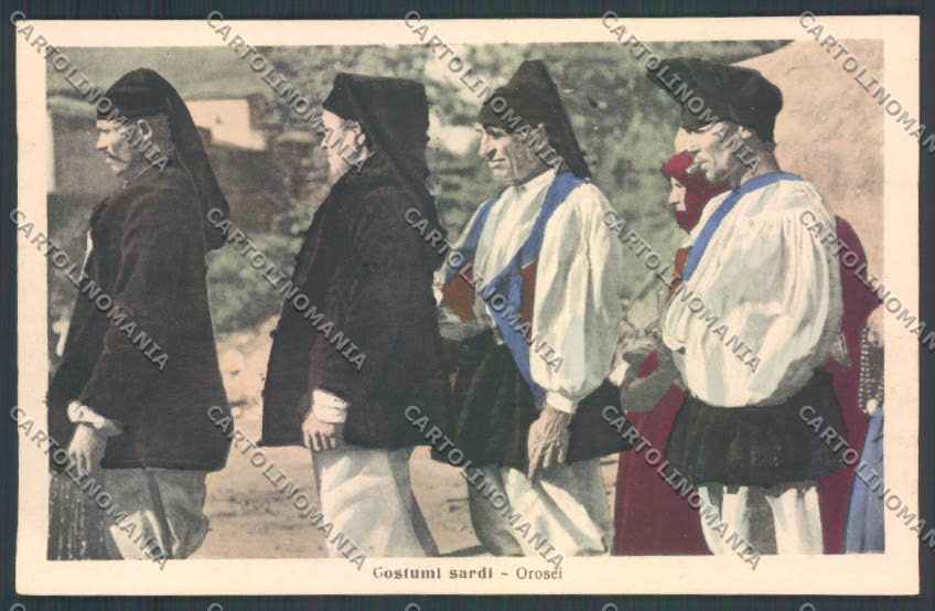Nuoro Costumi Sardi Orosei cartolina ZG0554 – fronte