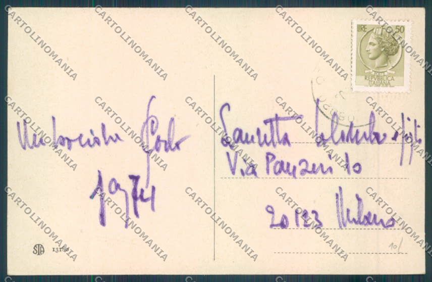 Nuoro Costumi Sardi Ollolai cartolina ZG0555 – retro