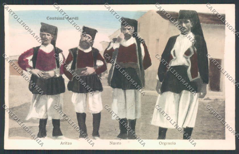 Nuoro Costumi Sardi Arizzo Orgosolo cartolina ZG0556 – fronte