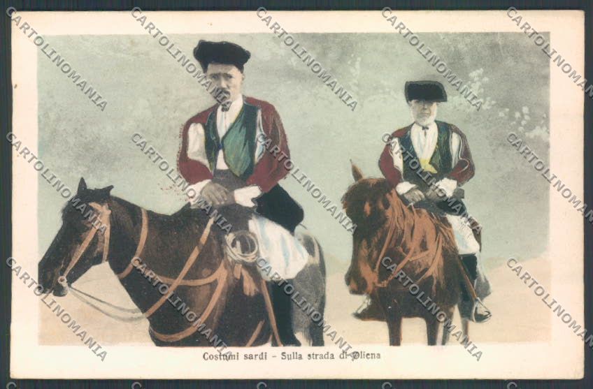 Nuoro Costumi Sardi Oliena cartolina ZG0562 – fronte