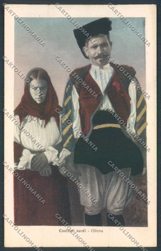 Nuoro Costumi Sardi Oliena cartolina ZG0563 – fronte