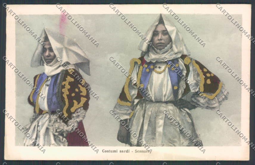 Sassari Costumi Sardi Sennori cartolina ZG0568 – fronte