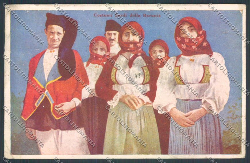 Nuoro Costumi Sardi Baronia ABRASA cartolina ZG0569 – fronte