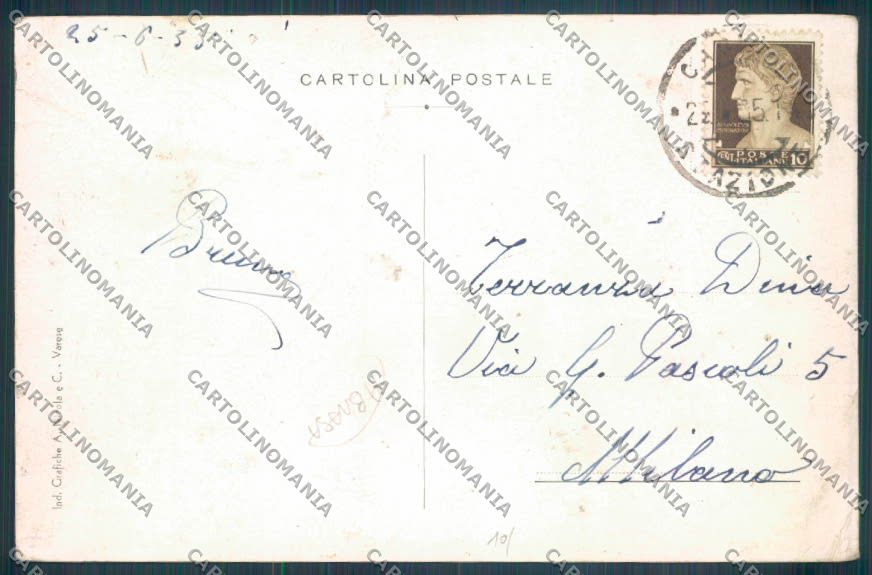 Nuoro Costumi Sardi Baronia ABRASA cartolina ZG0569 – retro