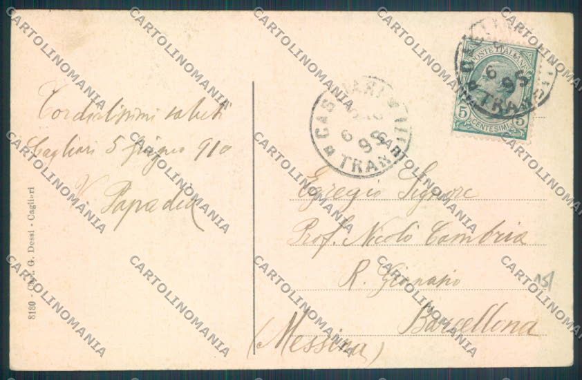 Nuoro Costumi Sardi Orgosolo cartolina ZG0582 – retro