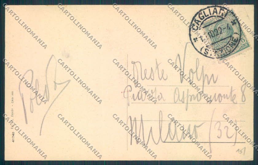Sassari Costumi Sardi Villanova Monteleone cartolina ZG0583 – retro