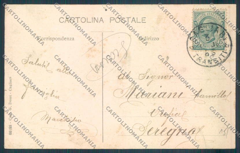 Cagliari Costumi Sardi Bono SCOLLATA cartolina ZG0595 – retro