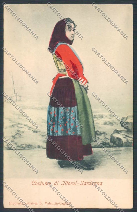Sassari Costumi Sardi Illorai cartolina ZG0646 – fronte