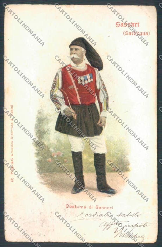 Sassari Costumi Sardi Sennori cartolina ZG0662 – fronte