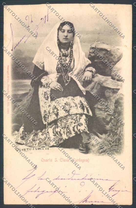 Cagliari Costumi Sardi Quartu Sant'Elena cartolina ZG0695 – fronte