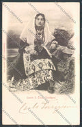 Cagliari Costumi Sardi Quartu Sant'Elena PIEGA cartolina ZG0700 – fronte