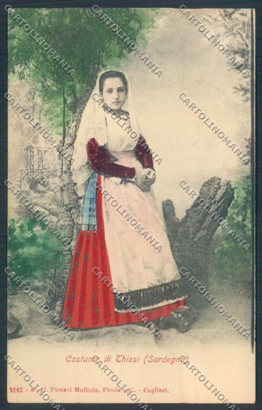 Sassari Costumi Sardi Thiesi cartolina ZG0711 – fronte