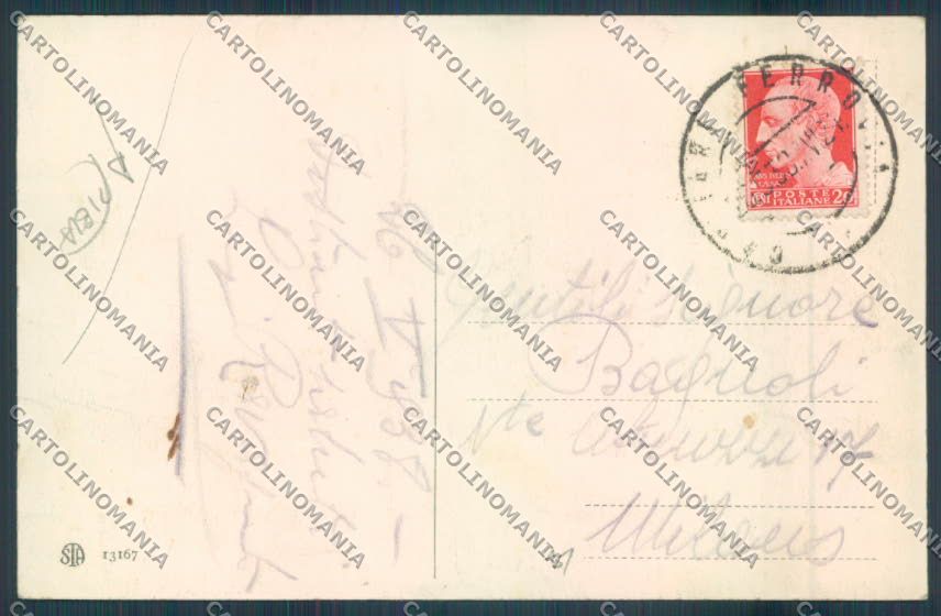 Sassari Costumi Sardi Gallura PIEGA cartolina ZG0734 – retro