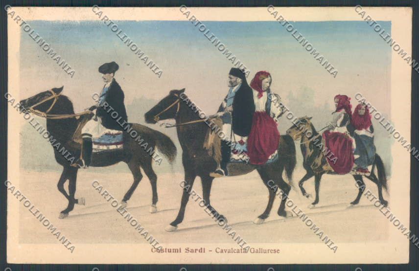 Sassari Costumi Sardi Gallura cartolina ZG0737 – fronte