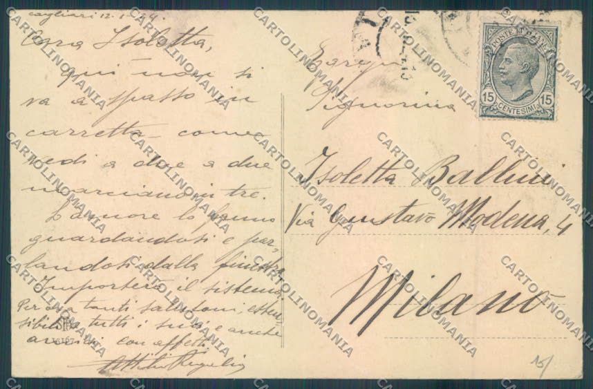 Sassari Costumi Sardi Gallura cartolina ZG0737 – retro