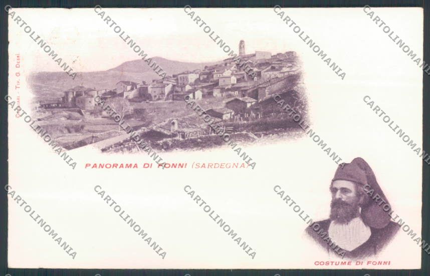 Nuoro Costumi Sardi Fonni cartolina ZG0738 – fronte