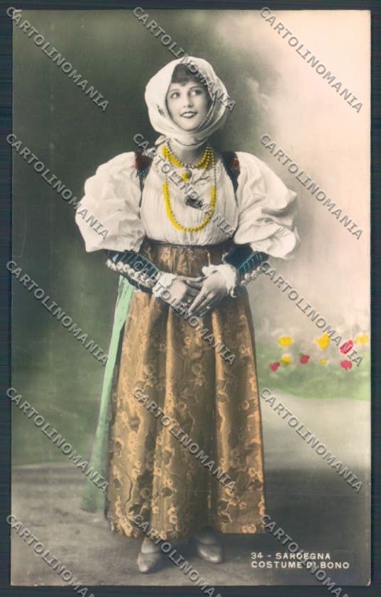 Cagliari Costumi Sardi Bono Foto cartolina ZG0779 – fronte