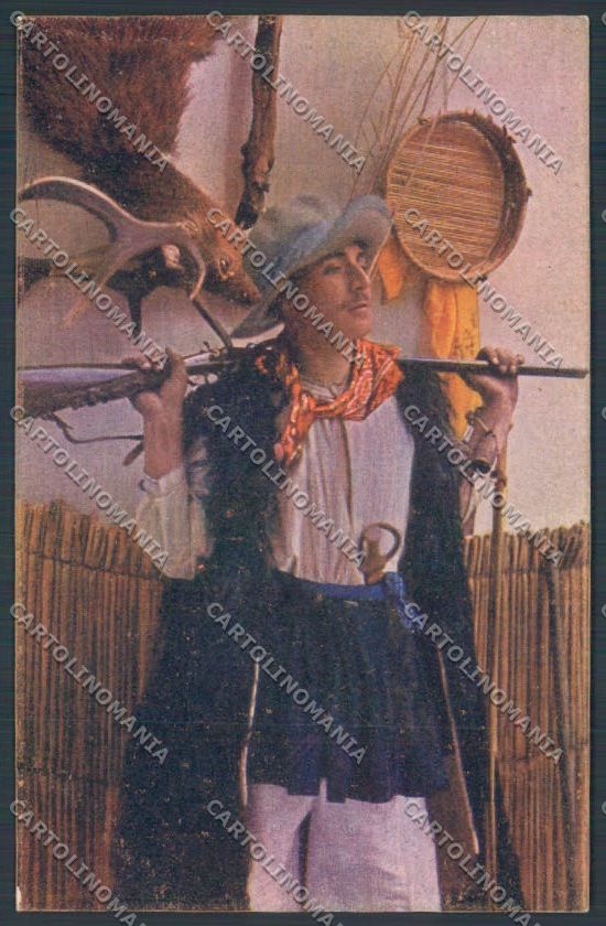 Cagliari Costumi Sardi Cacciatore Pellerano cartolina ZG0802 – fronte