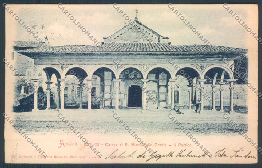 Arezzo città Santa Maria delle Grazie cartolina ZG0810 – fronte